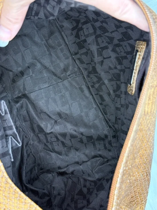 Furla Cognac Snake-Embossed Hobo Bag - Picture 8 of 10